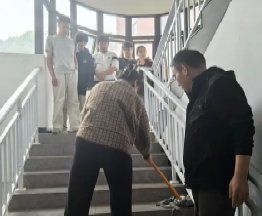 社区保洁工作人员代表